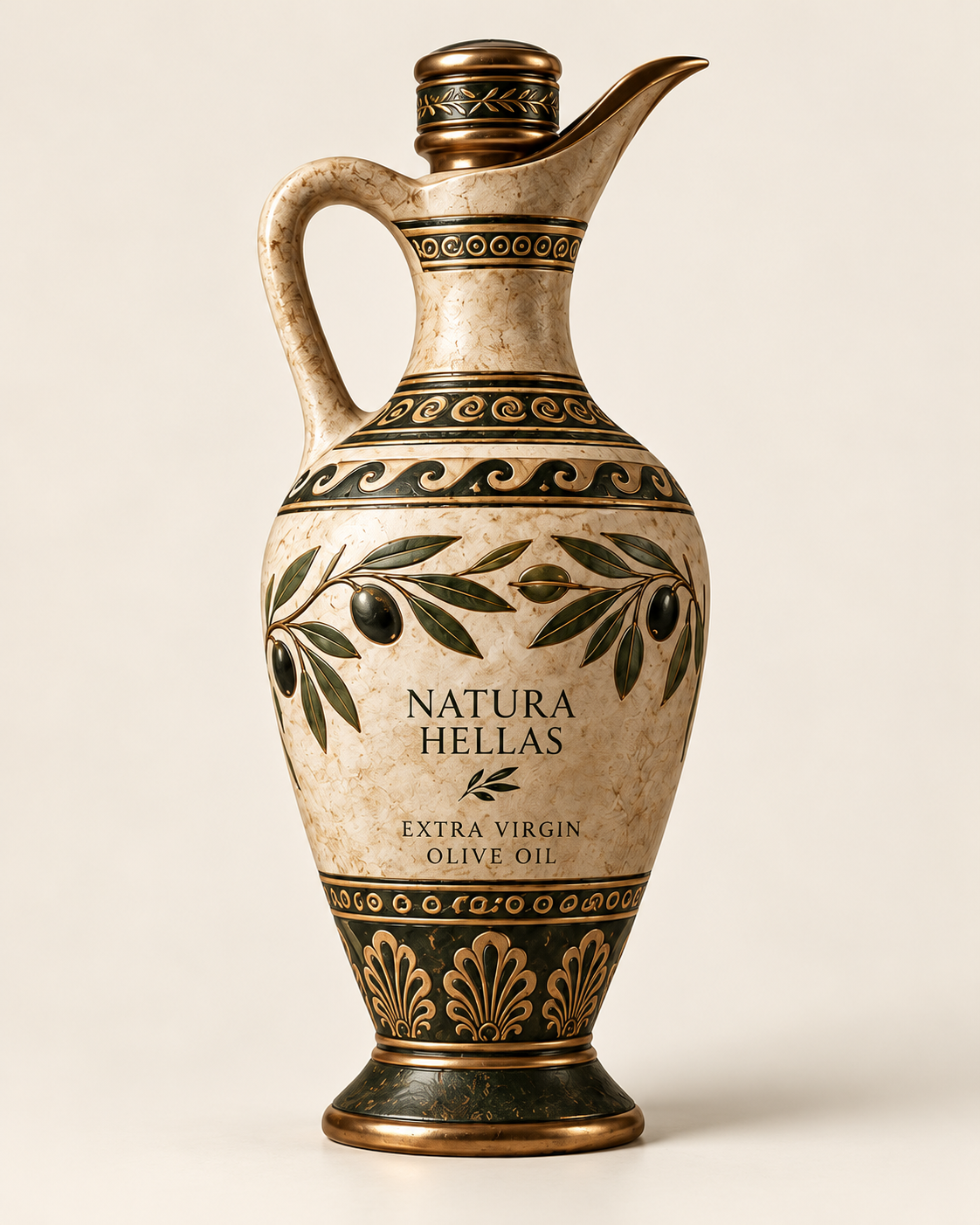 Minoan Bronze – geplante Natura Hellas Tischamphore aus Keramik, 250 ml